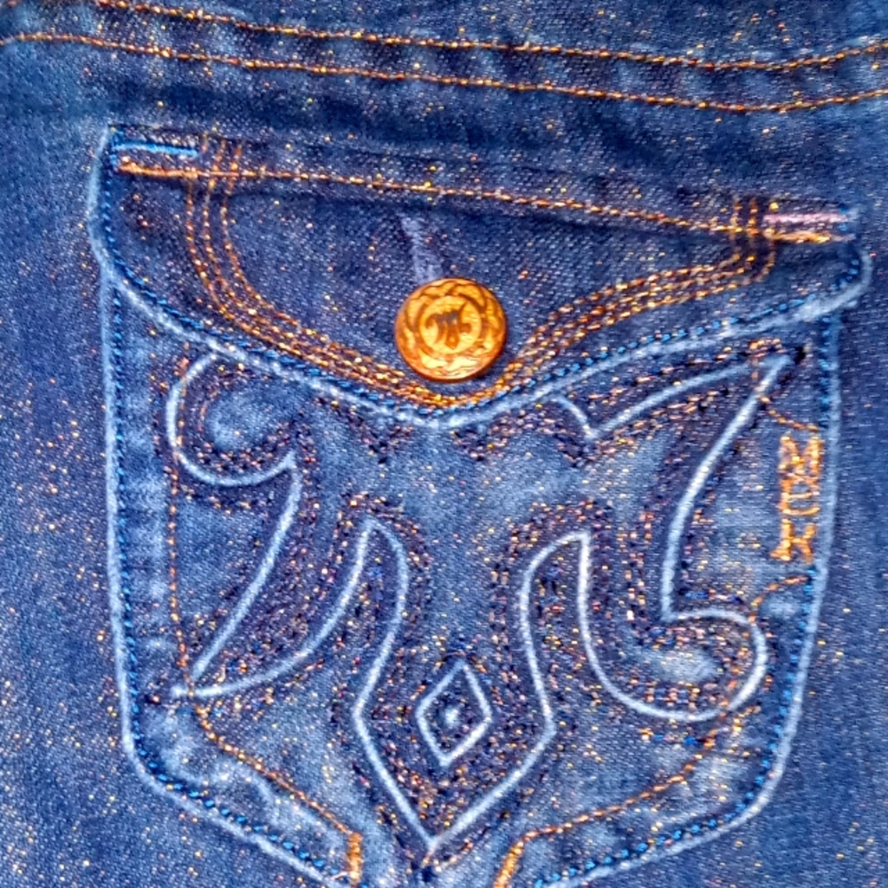 MEK Denim Dark Metallic Wash